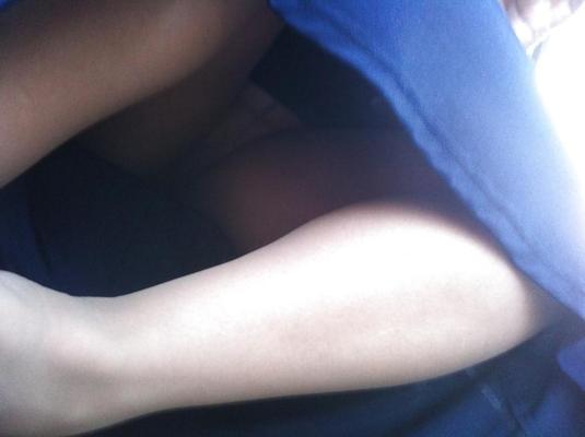 4P Public Upskirt Pantyhose No Panties