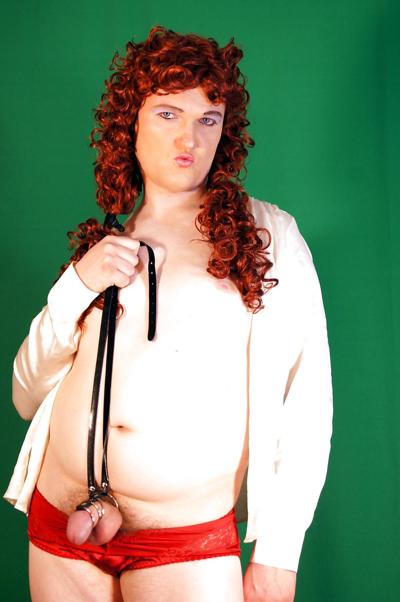 9P Red Hair Tgirl Threat