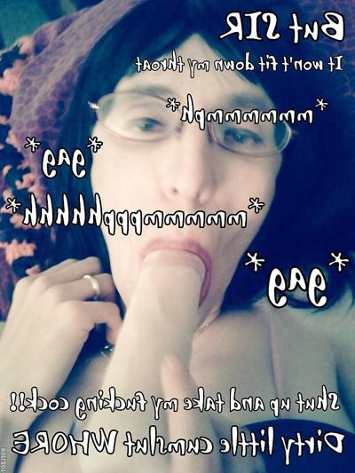 5P Estelle the sissy slut loves to expose herself!!