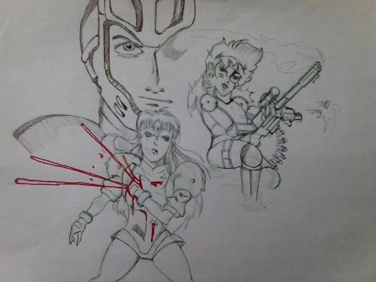 20P Anime hand drawings
