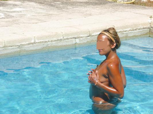 5P Ma beurette marocaine topless a la plage et a la piscine