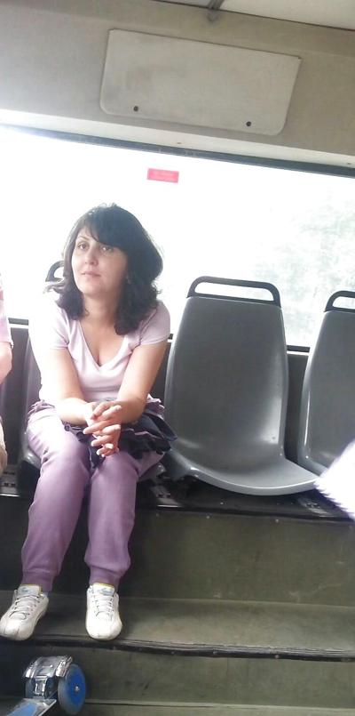 22P Spy old + young in bus, tram romanian