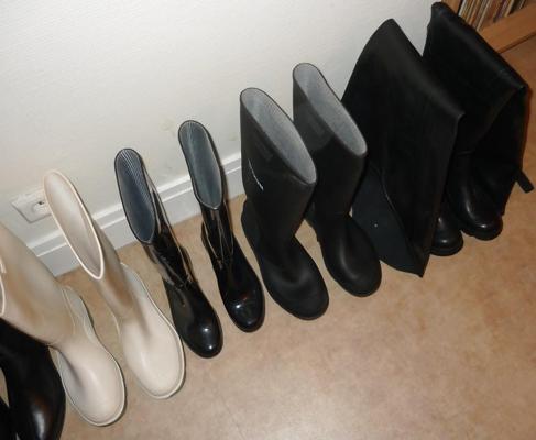 6P My rubber pvc boots collection