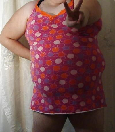 11P Fat crossdresser play