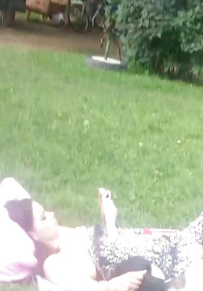 16P Spy sexy girl in grass romanian