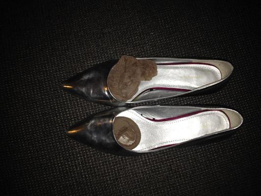 4P Gf worn heels and nylon socks