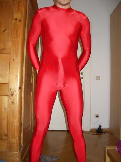 10P Red Lycra Spandex Catsuit