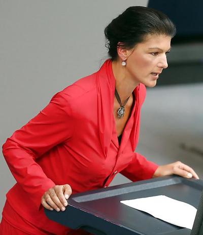 4P Deutsche Politikerin Sarah Wagenknecht