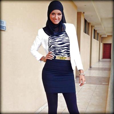 13P Sexy hijabi girl  -  Cum  on  her