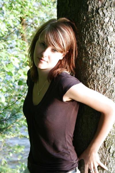 15P Sexy Brunette at the lake