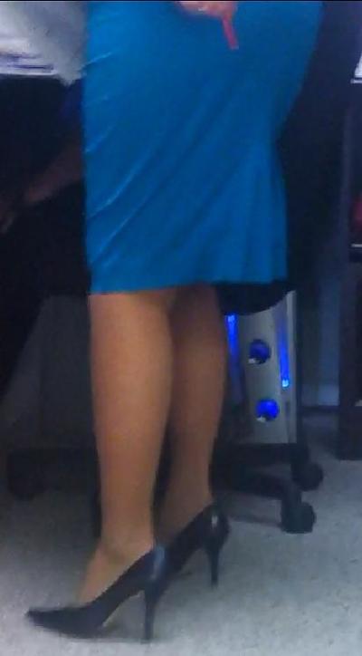 12P Beautiful office older bitch
