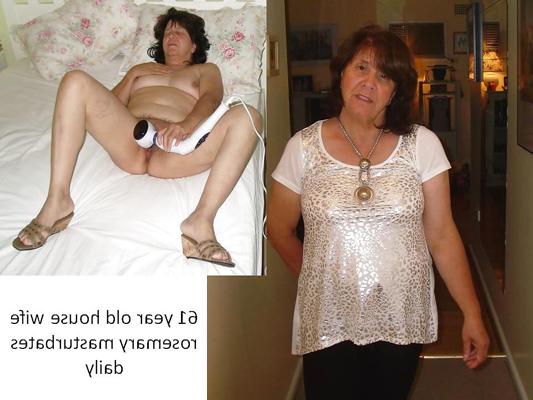 25P Rosemary 63 year old sexy granny clothed and naked