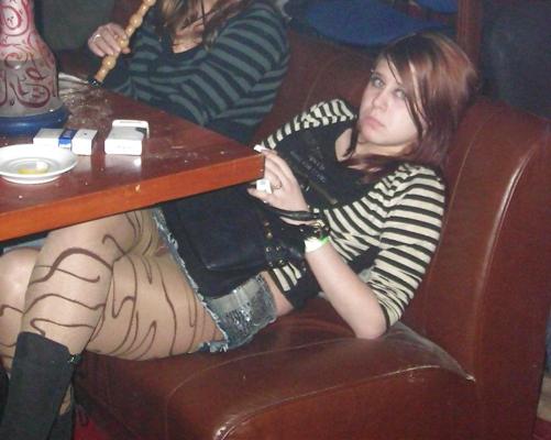 25P Amateur ladies in pantyhose-stop looking up my skirt! 4