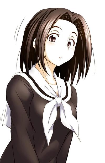 24P 0176 -Cartoon SchoolGirls Art Graphics- 制服 -01-
