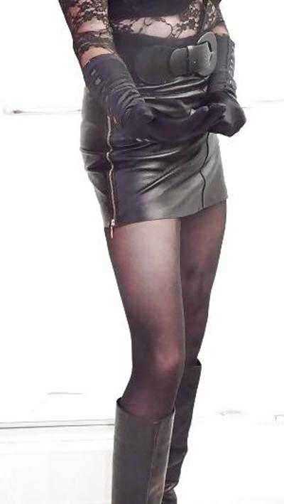6P Leather Dom On Your Knees Slave !!