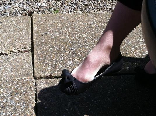 5P Shiny tights and flats 18.05.14 