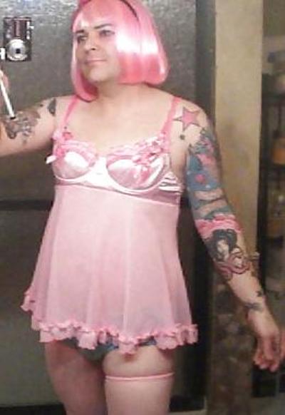 25P Pink-Erotica Sissyboy Cross Dresser Pink Moppet