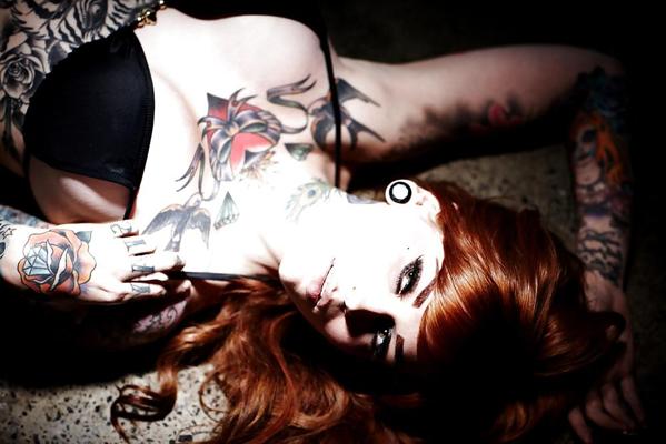 22P Inked Redhead Goddess - Mary Leigh Maxwell