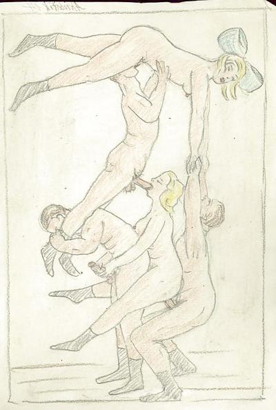 25P Vintage Erotic Drawings 10