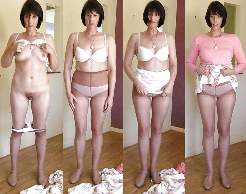 5P Amateur mature Jane wears white panties and PH.