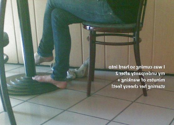 5P Her nasty cheesy feet let me cum so hard