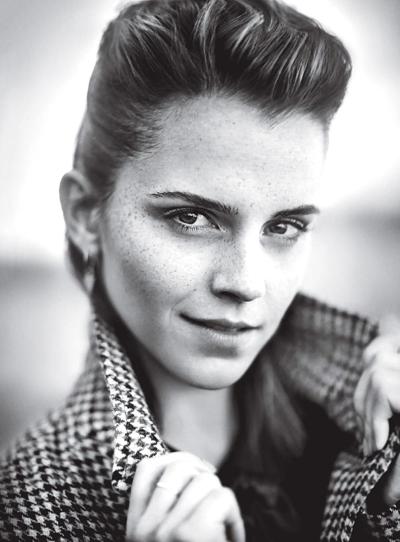 7P Emma Watson Freckles - Teen Vogue August 2013
