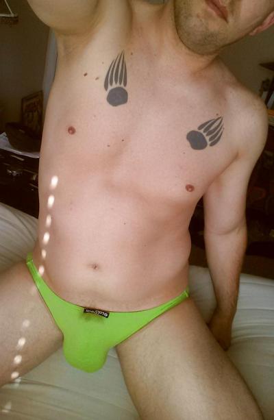 7P Green sexy underwear