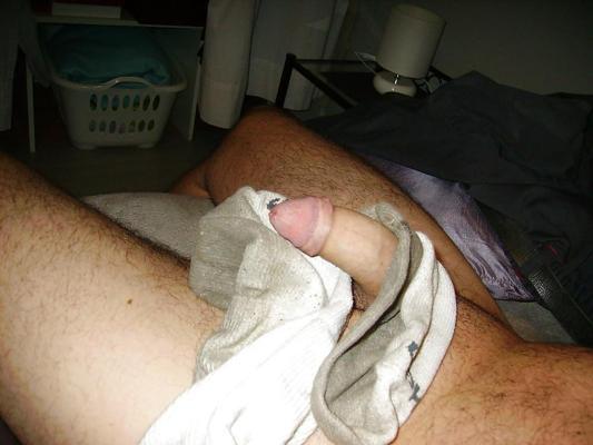 13P Very dirty white socks,me nude