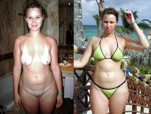 11P Dressed undressed - mature and young girls