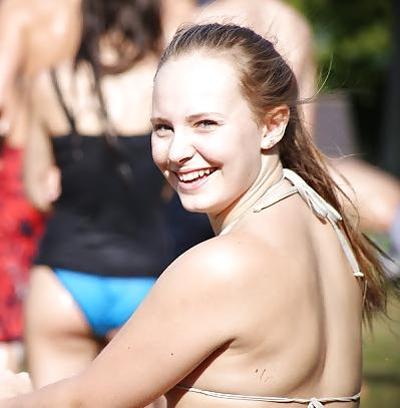 25P Danish teens-221-222-wet t-shirt bra panties upskirt