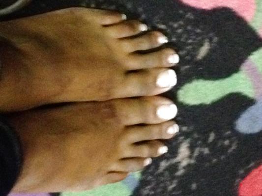 8P French pedi toes 