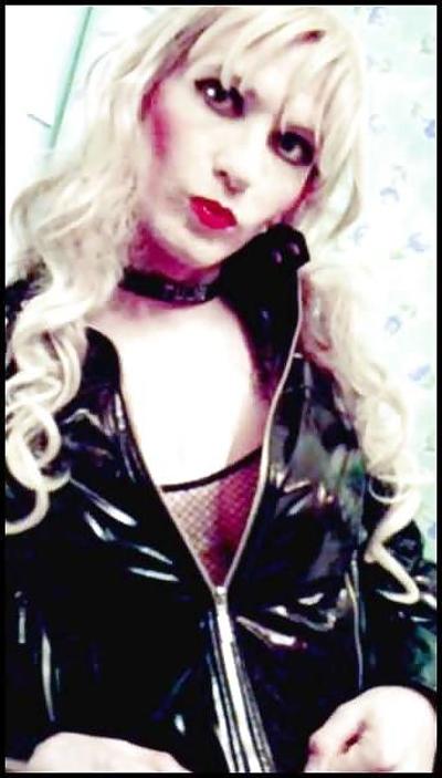 10P Sandra Leather Tranny Whore