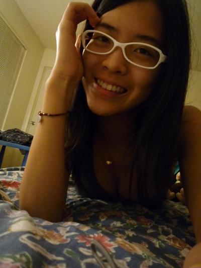 25P Sexy asian teen with glasses