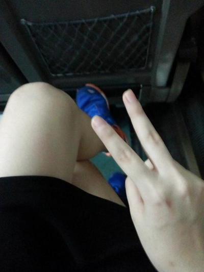 16P Korean girl flashing in public