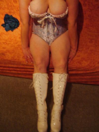 13P White Corsage and Boots