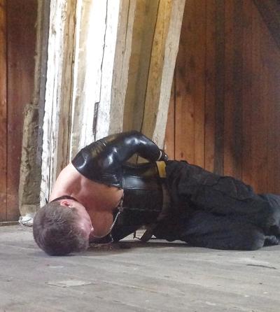 8P Spandex, corset and nipple pain