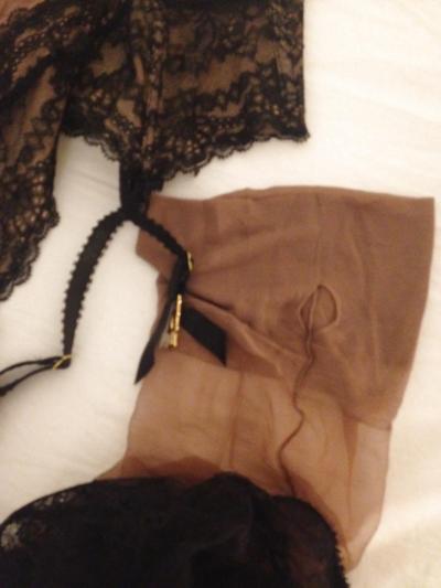 20P My wife's vintage ff stockings and suspenders