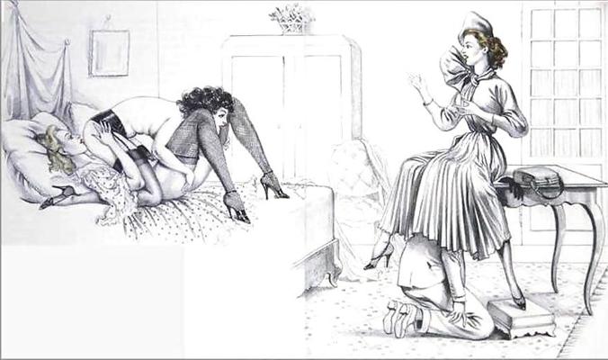 25P Vintage Erotic Drawings 20