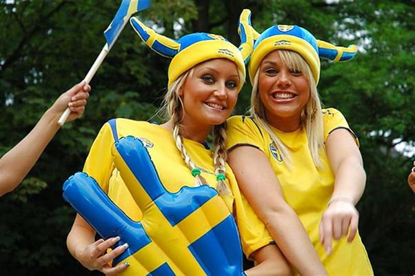 7P スウェーデンの女子サッカーファン