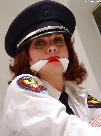 25P Female Security guard uniform bondage