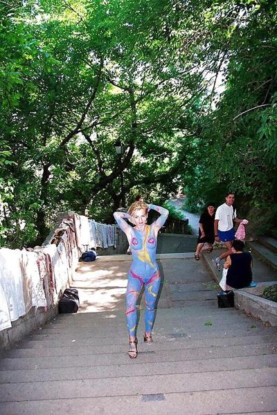 11P Erotic nude body  paint