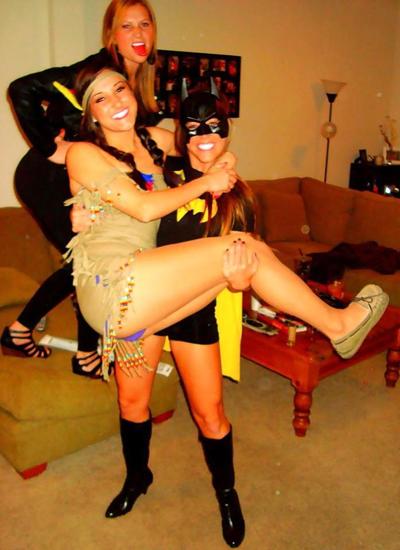 25P Halloween sorority babes in costumes