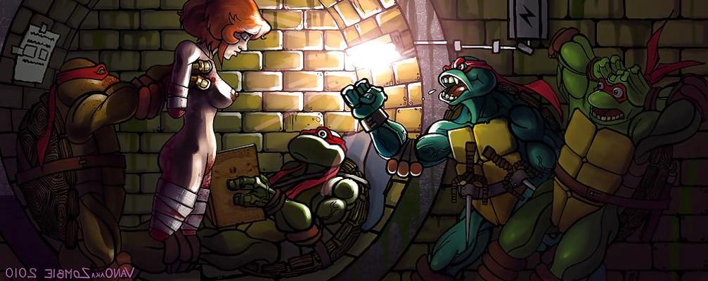 25P April O'Neil a slut for Mutant Ninja Turtles
