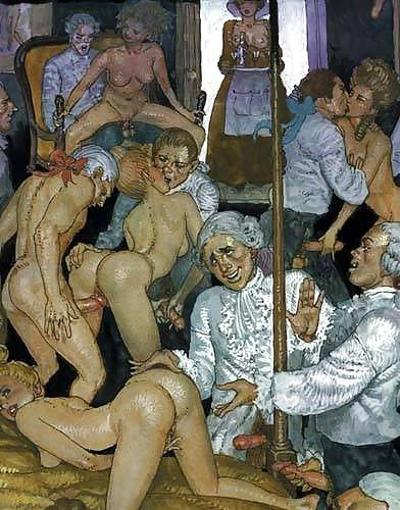 25P Vintage Erotic Drawings 17