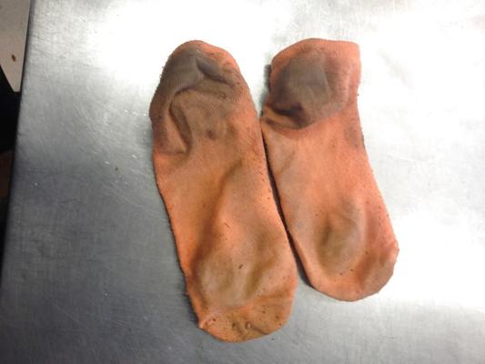 7P DIrty Stinky Waitress Socks