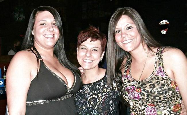 15P White trash Megan and her big tits