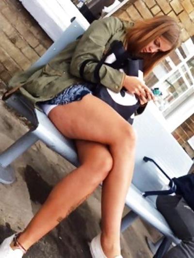 7P Teen slut upskirt