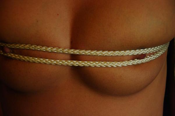 24P Wet and horny german milf  bound fake titts