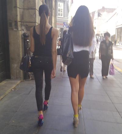 25P Nylon upskirt - STREET VIEW 2