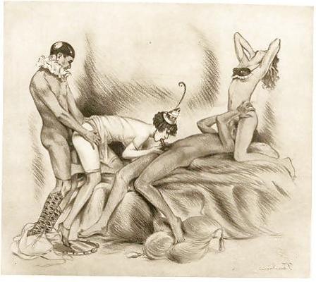 25P Vintage Erotic Drawings 8